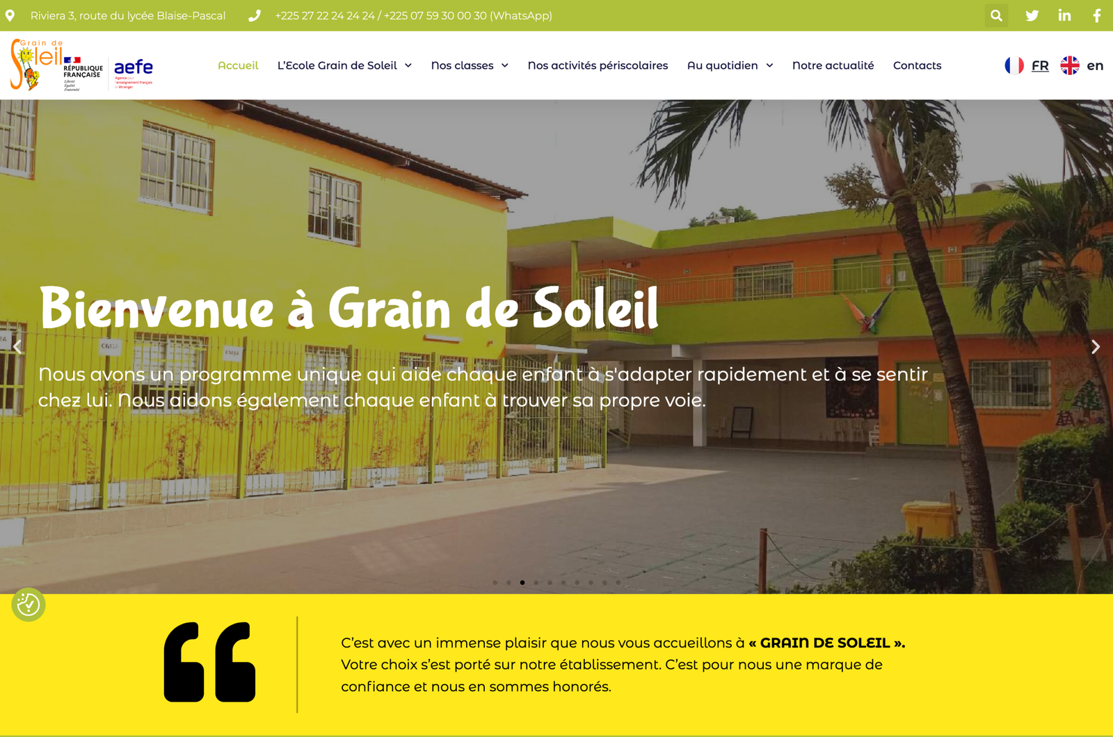 École Grain de Soleil - site web établissement scolaire CM2